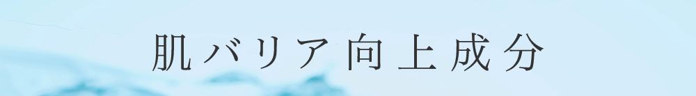 肌バリア向上成分