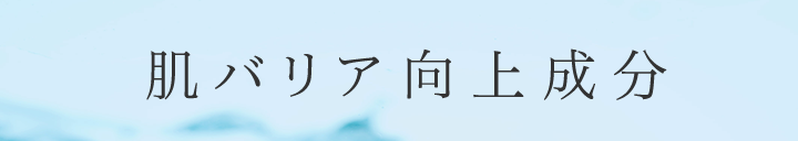 肌バリア向上成分